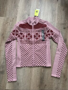 all in motion Pink Patterned Full-Zip Ski Jacket
